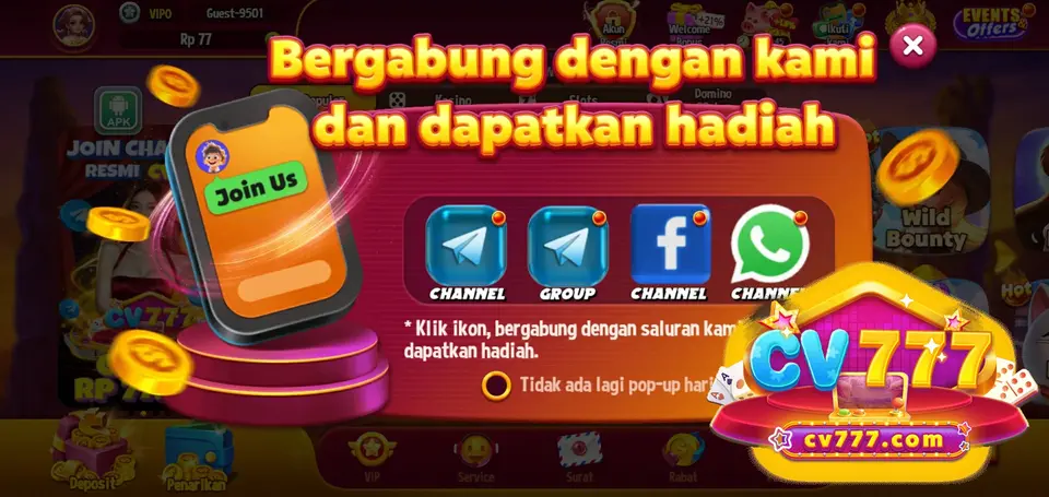 CV777 Masuk Resmi 2026 Aplikasi